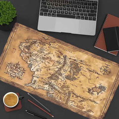 TCG Playmat Lord Of The Ring Middle Earth Map MTG Pokemon Yu-Gi-Oh