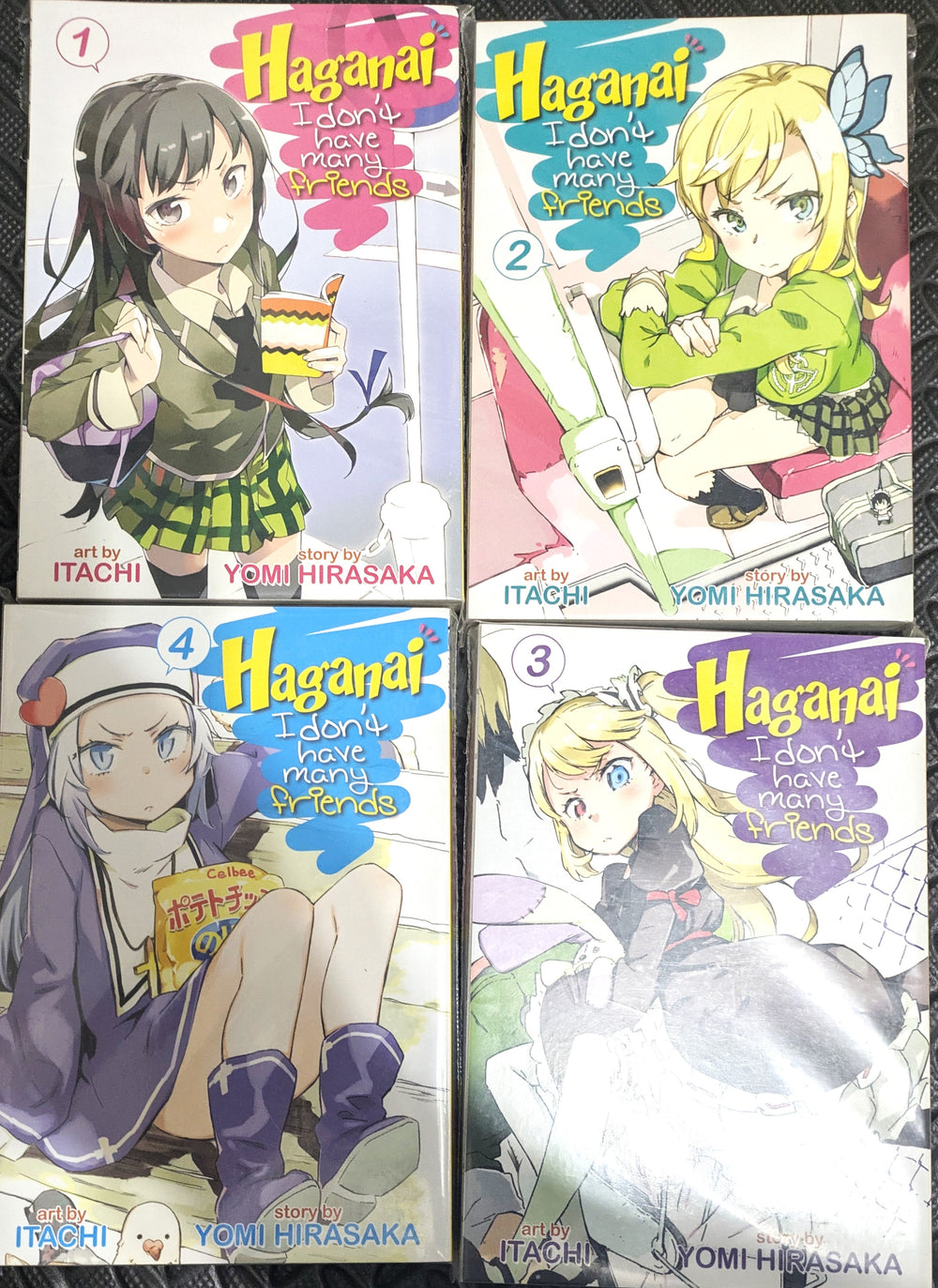 Haganai Manga English Version Vol. 1 to 4 Mint Condition - Japan Art & Doujin Shop