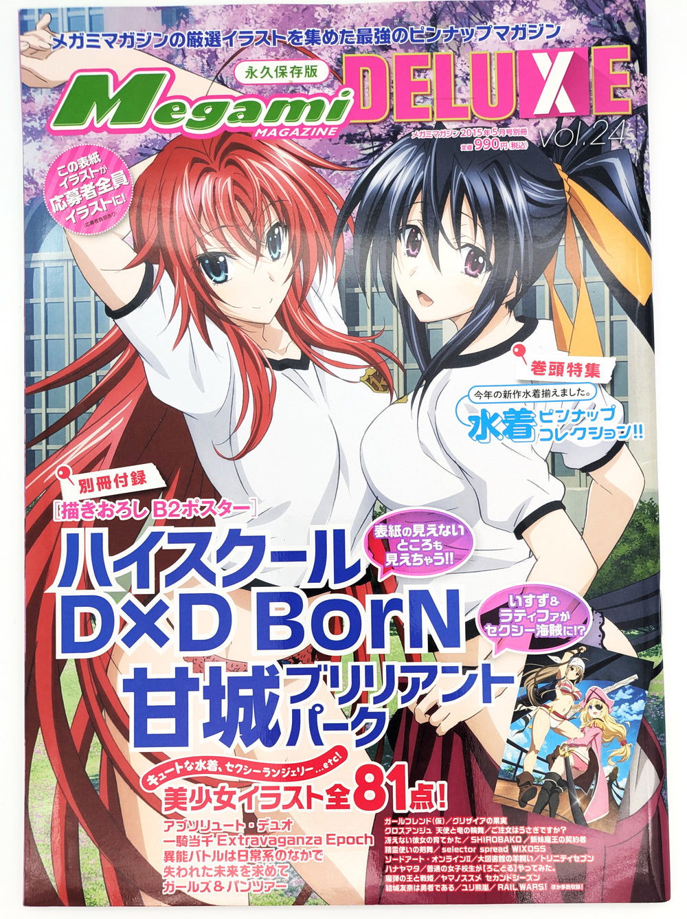 Megami Magazine DELUXE Vol.24 Rias Gremory And Akeno Himejima Cover - mint condition  Authentic Japanese Import - Japan Art & Doujin Shop