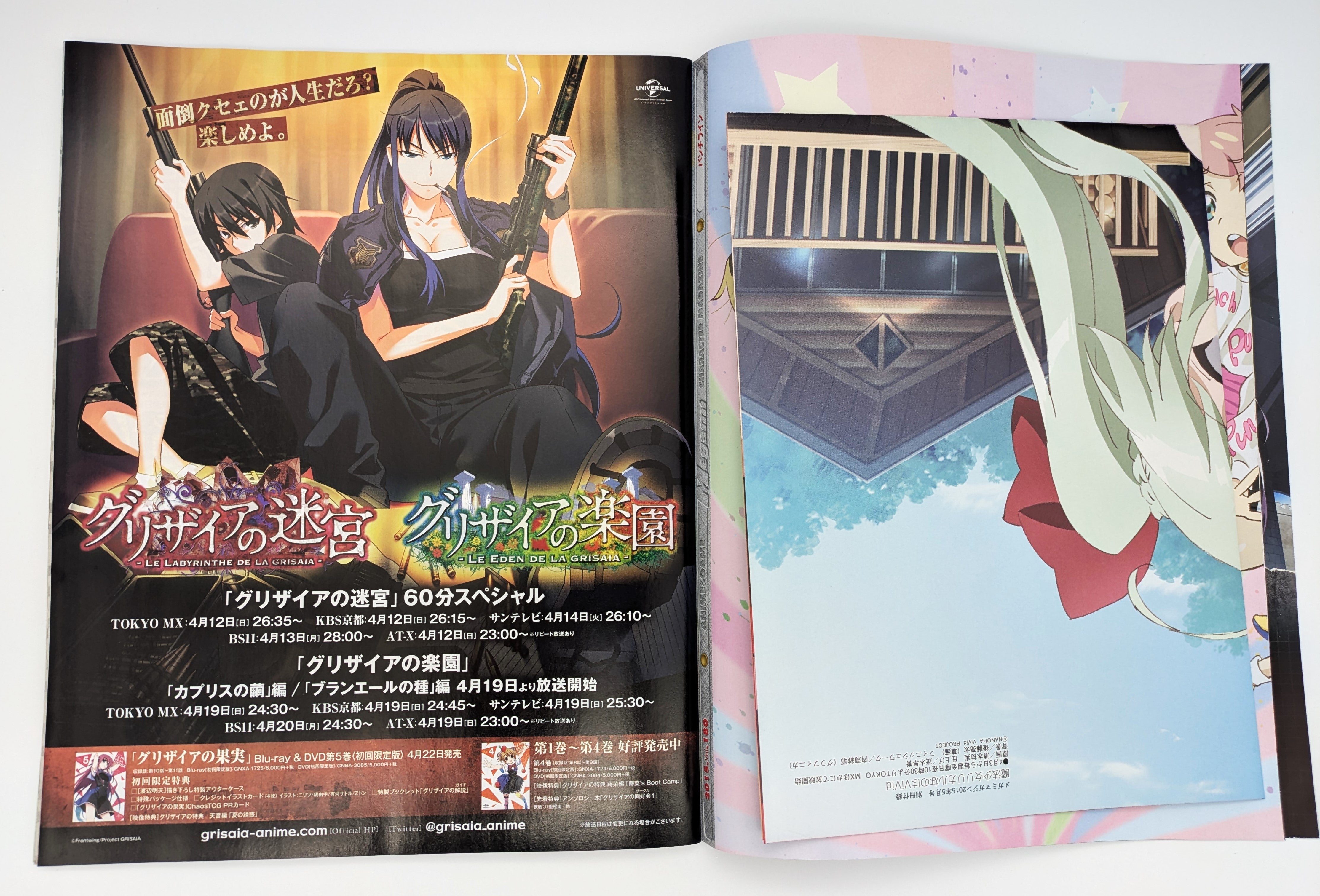 Very Rare Mint MEGAMI MAGAZINE High School DxD ANIME BOOK May 2015 issue vol.180