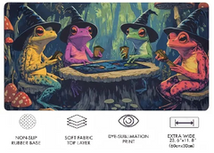 Playmat Wizard Frog Playing Magic The Gathering TCG MTG