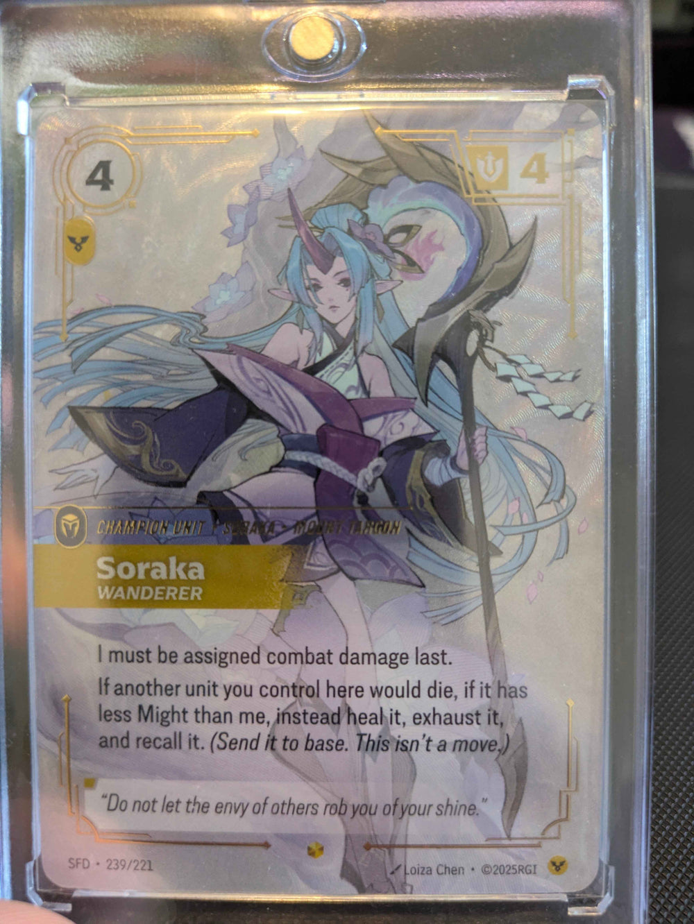 Eng NM Soraka Wanderer Overnumbered Foil Riftbound SFD Card League of Legends - Japan Art & Doujin Shop