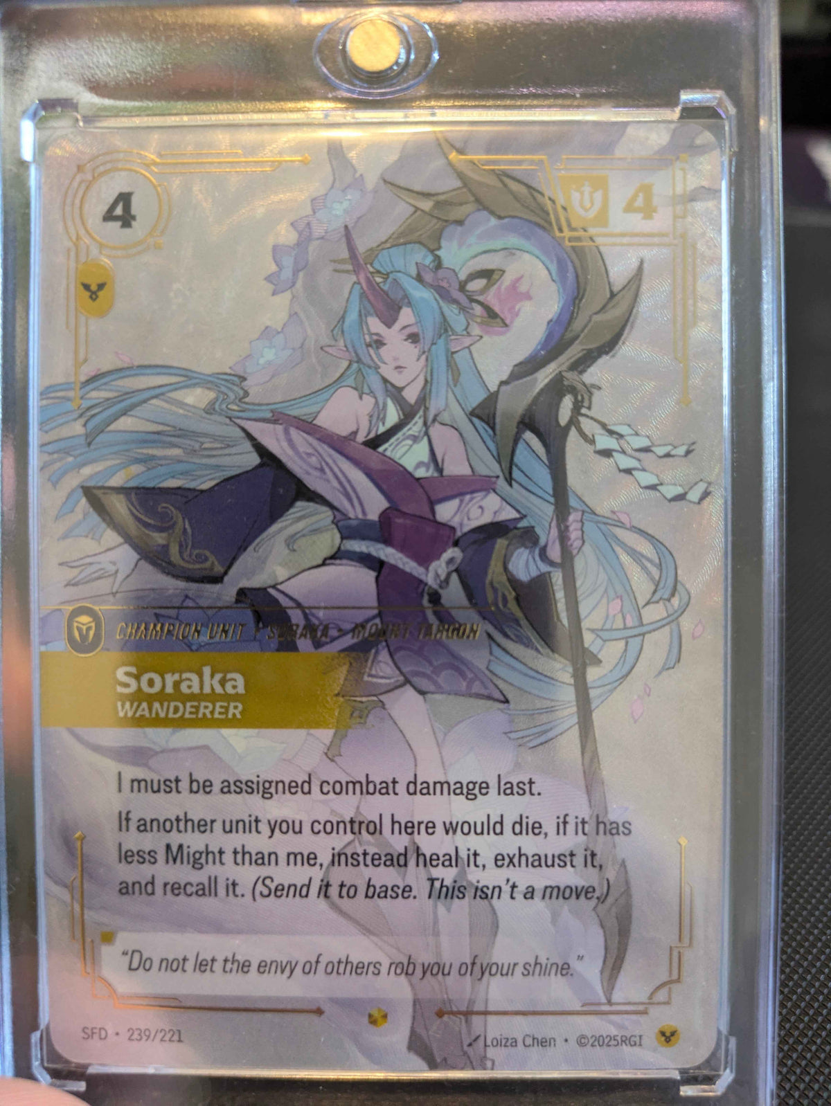 Eng NM Soraka Wanderer Overnumbered Foil Riftbound SFD Card League of Legends - Japan Art & Doujin Shop