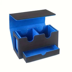 Commander Double Deck box Case Black/Blue TCG Cards Storage MTG