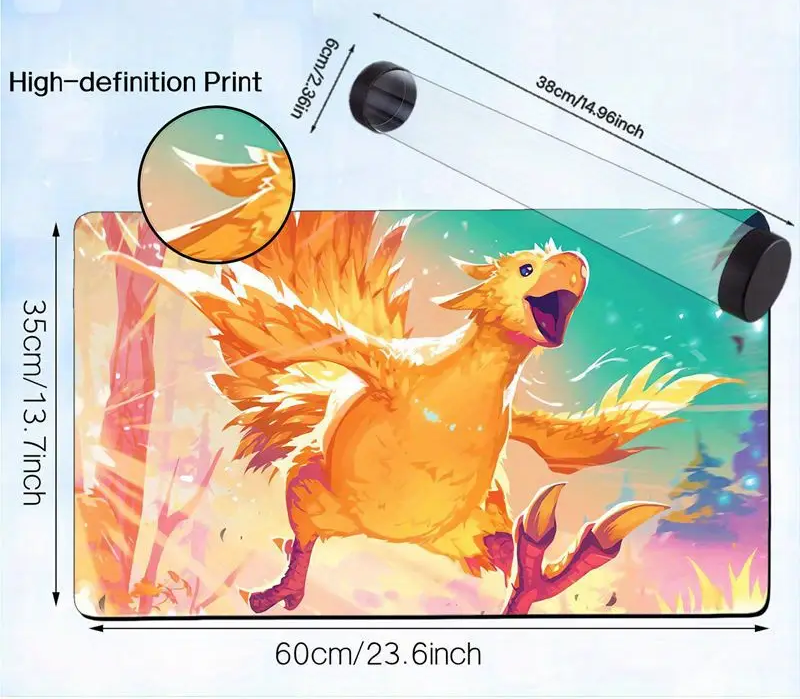 Playmat w/Storage Tube Chocobo Final Fantasy TCG MTG Magic The Gathering