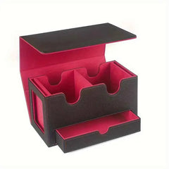 Commander Double Deck box Case Black/Red TCG Cards Storage MTG
