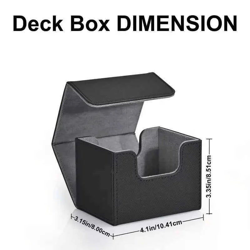 Deck Case Black/Red TCG Cards Storage Box