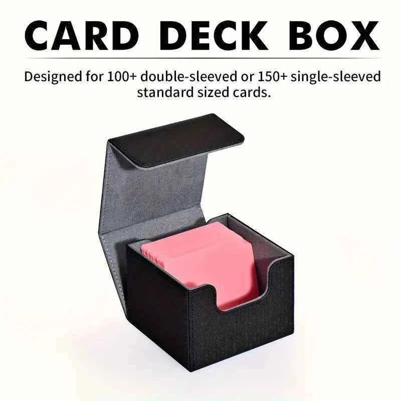 Deck Case Black/Gray TCG Cards Storage Box