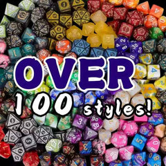 Mystery Dice Set (Full 7-Piece Set) + Premium Velvet Carrying Bag